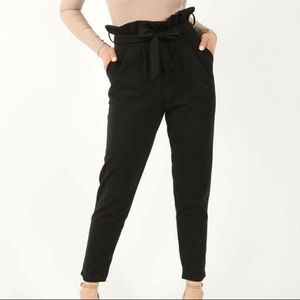 High Waisted Paperbag Pants